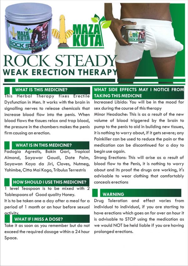 Rock Steady (Weak Erection Therapy)